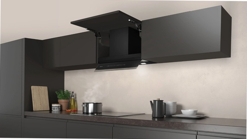 N70 Cappe Integrate Pensile 60 cm Vetro Nero