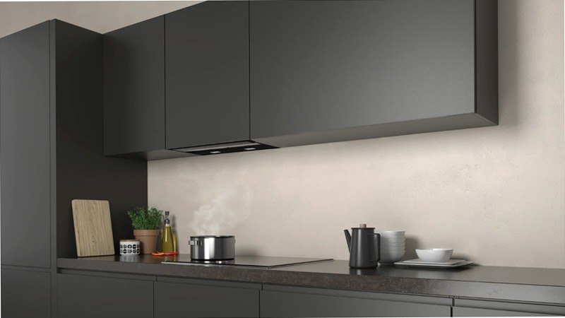 N70 Cappe Integrate Pensile 60 cm Vetro Nero