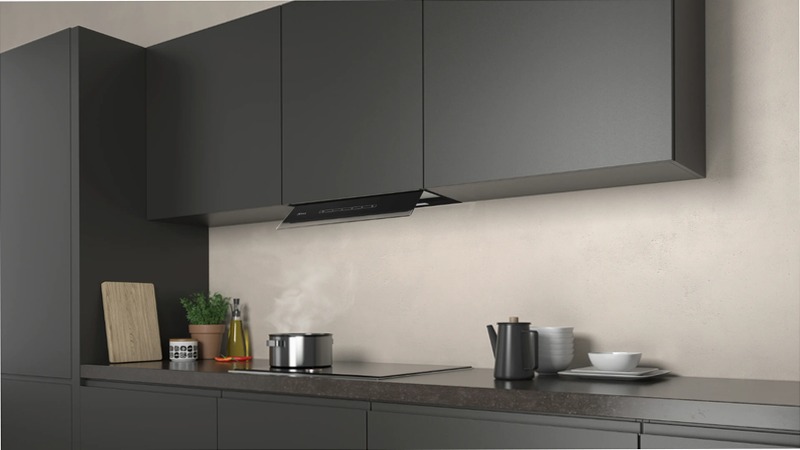 N70 Cappe Integrate Pensile 60 cm Vetro Nero