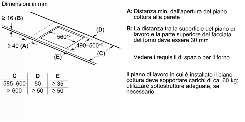 N 90 Piano Cottura a Induzione 60 cm Flex Design