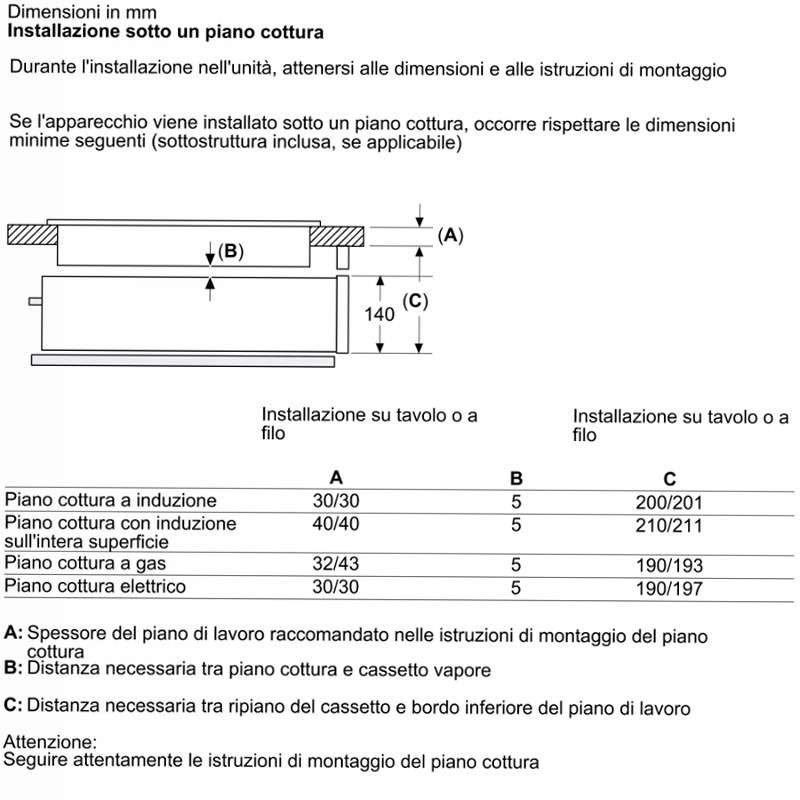 Cassetto a Vapore N 90 Flex Design