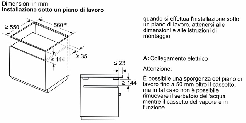 Cassetto a Vapore N 90 Flex Design