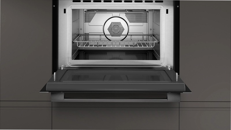 N 50 Microonde da incasso con cottura ventilata 60 x 45 cm Graphite-Grey