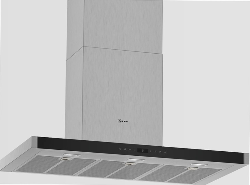 N 70 Cappa a Parete 90 cm Acciaio Inox