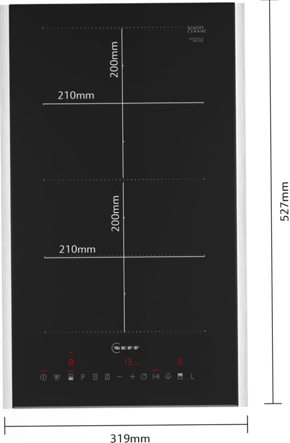 N 70 Piano a induzione flex 30 cm