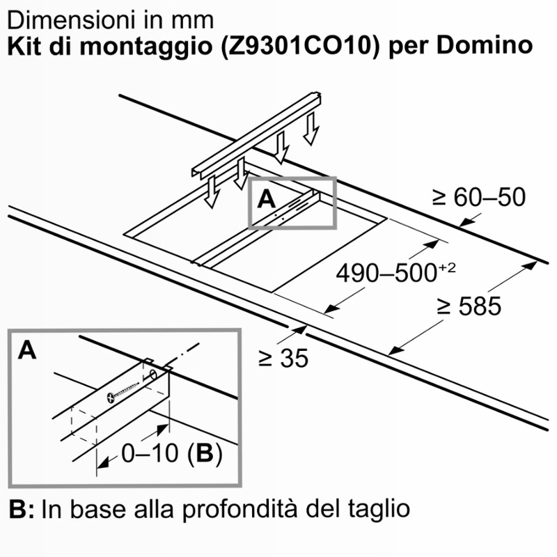 N 70 Piano a induzione flex 30 cm