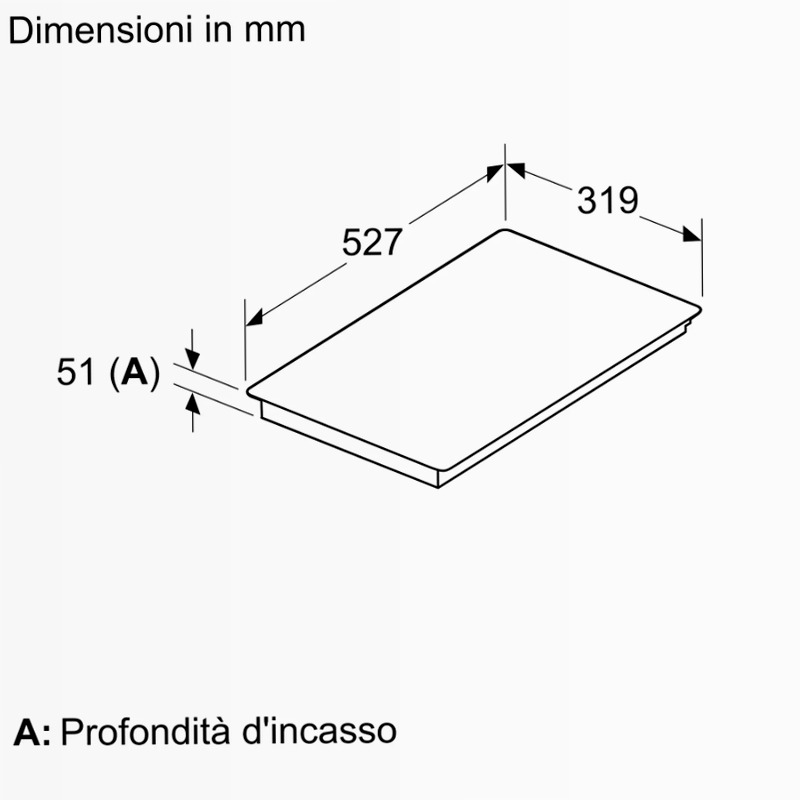 N 70 Piano a induzione flex 30 cm