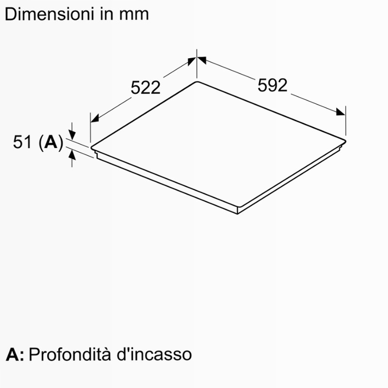 Piano Cottura a Induzione 70 cm