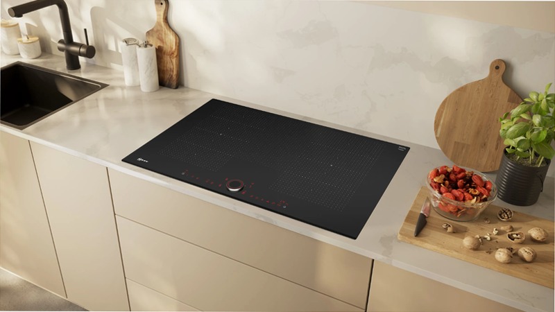 N 90 Piano Cottura a Induzione 80 cm Nero