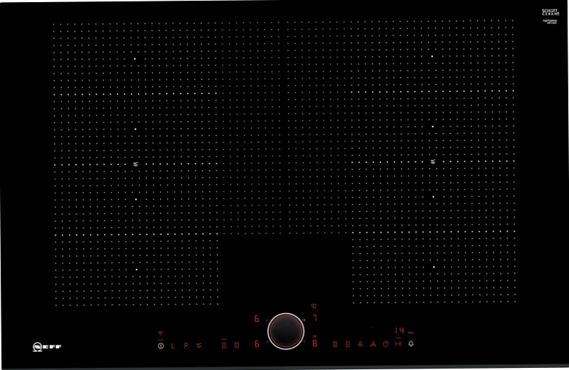 N 90 Piano Cottura a Induzione 80 cm Nero