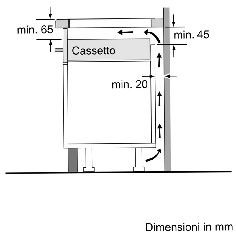N 90 Piano Cottura a Induzione 80 cm Nero