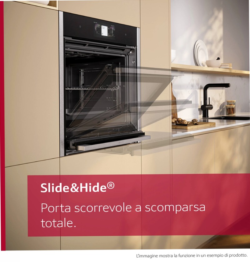 N 70 Forno da incasso 60 x 60 cm alu brushed black anodized