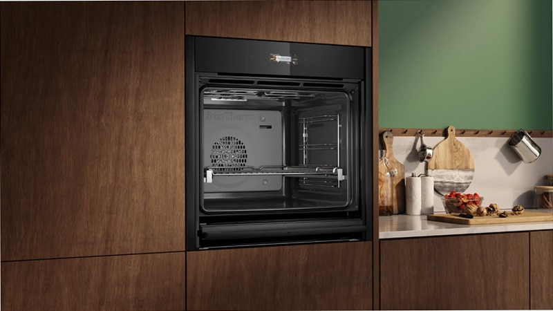 N 70 Forno da incasso 60 x 60 cm alu brushed black anodized