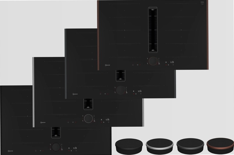 N 90 Piano a induzione con cappa integrata 80 cm Flex Design
