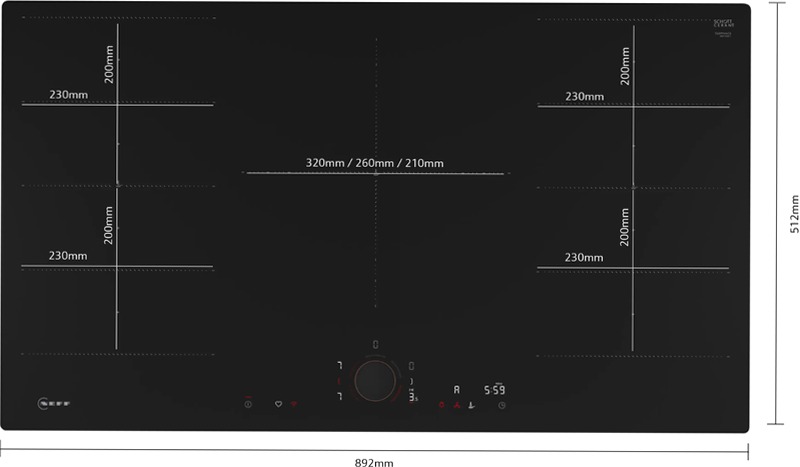 Piano Cottura Induzione 90 cm Neff A