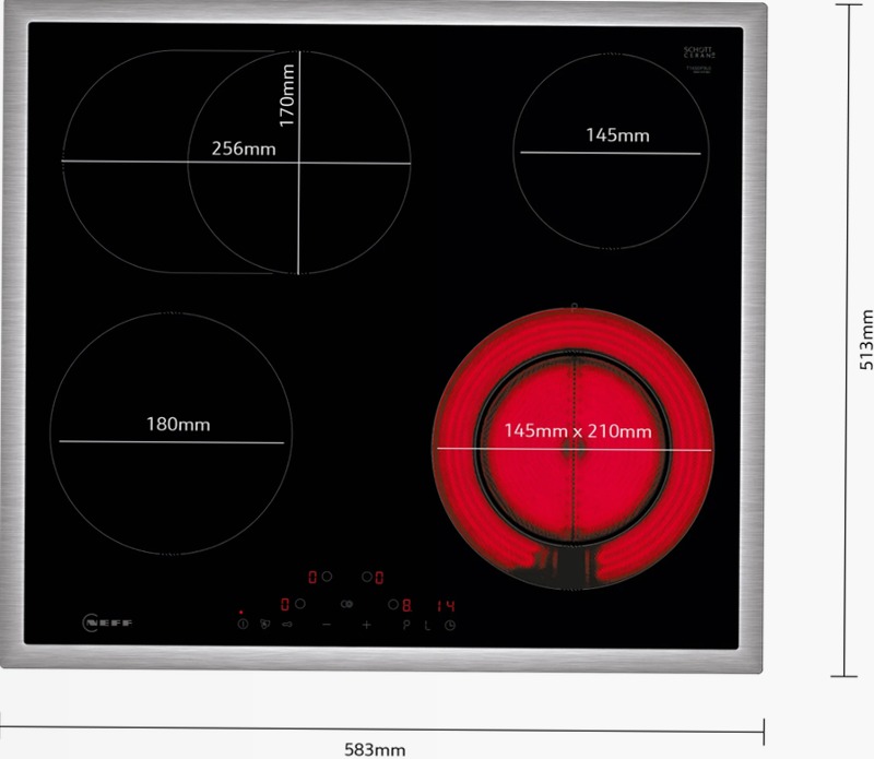 N 70 Piano Cottura Elettrico 60 cm