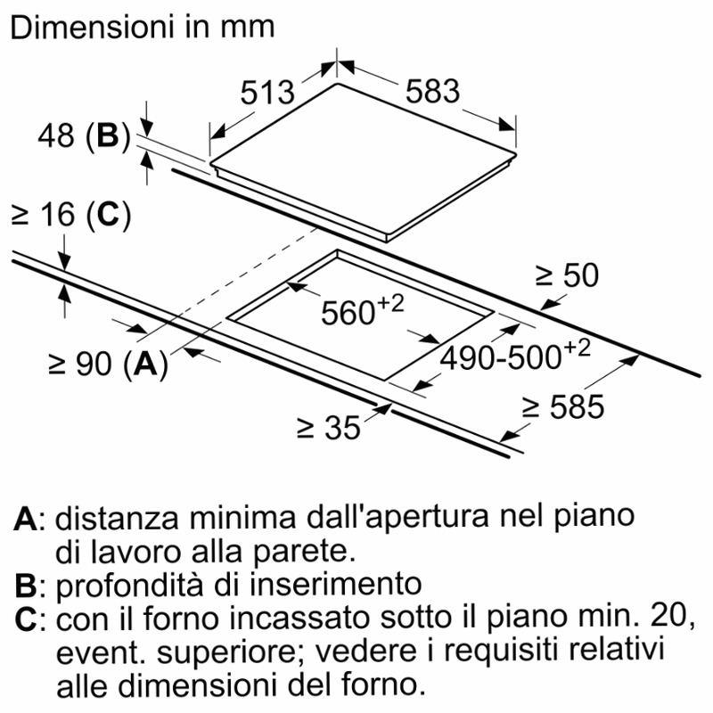 N 70 Piano Cottura Elettrico 60 cm