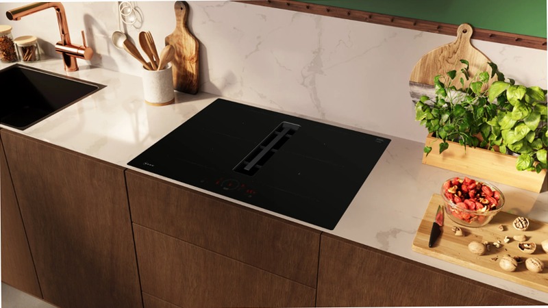 N 70 Piano a induzione con cappa integrata