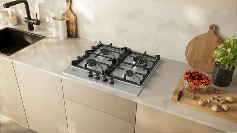 Piano Cottura a Gas 60 cm Acciaio Inox