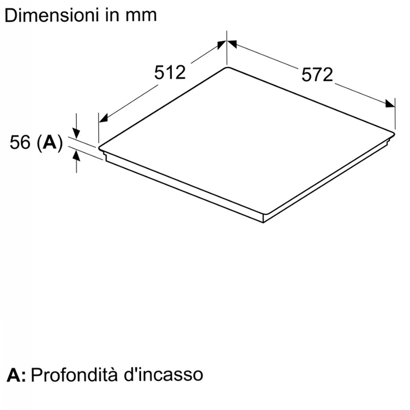 Piano Cottura a Induzione 90cm Flush Mount