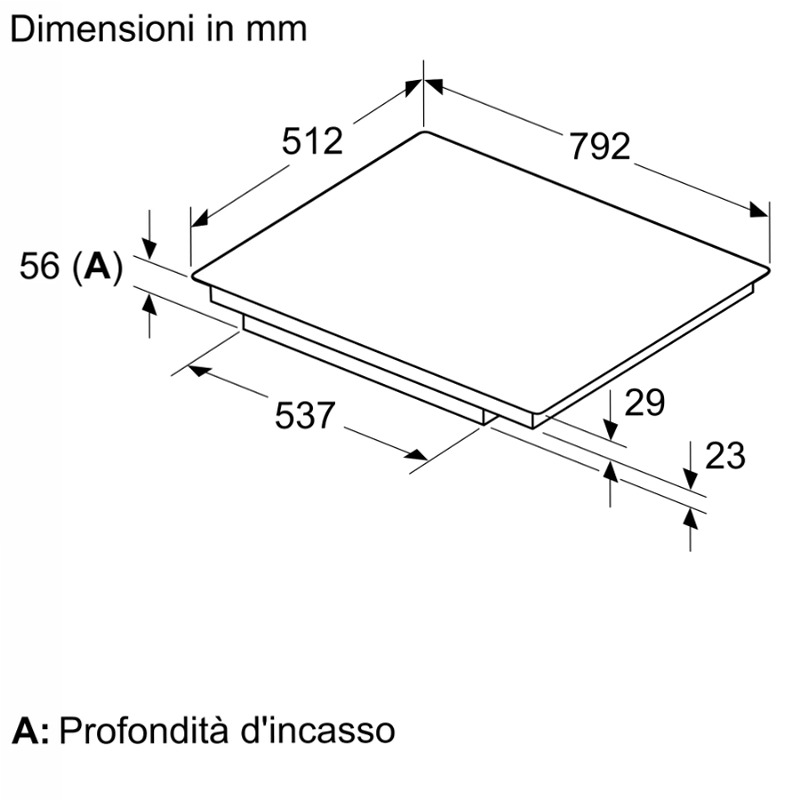 Piano Cottura a Induzione N70 80 cm