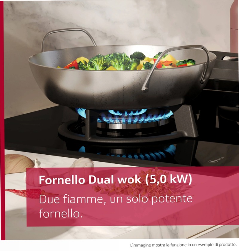 Piano Cottura a Gas N70 90 cm Acciaio Inox