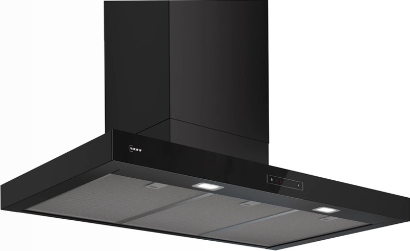 N 70 Cappa a Parete 90 cm Nero Opaco
