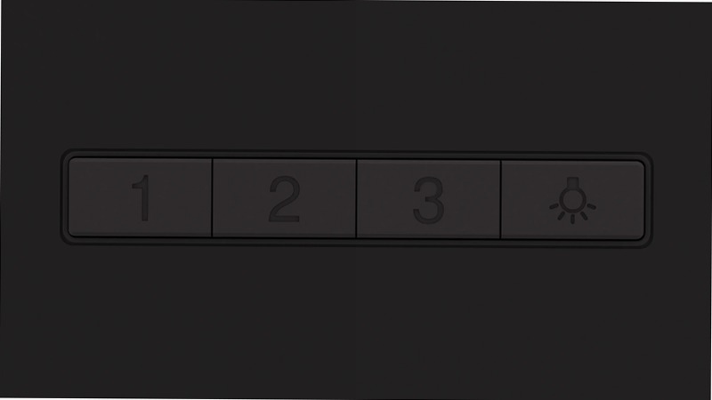 N 50 Cappa a Parete 90 cm Nero Opaco
