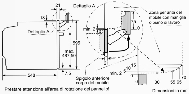 Forno da incasso a vapore N 90 Flex Design