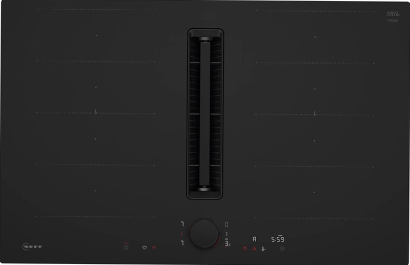N90 Piano a induzione NEFF Nero