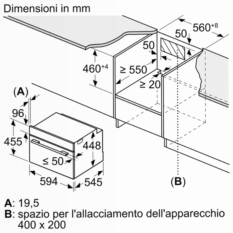 Microonde N 50 con Funzione Vapore