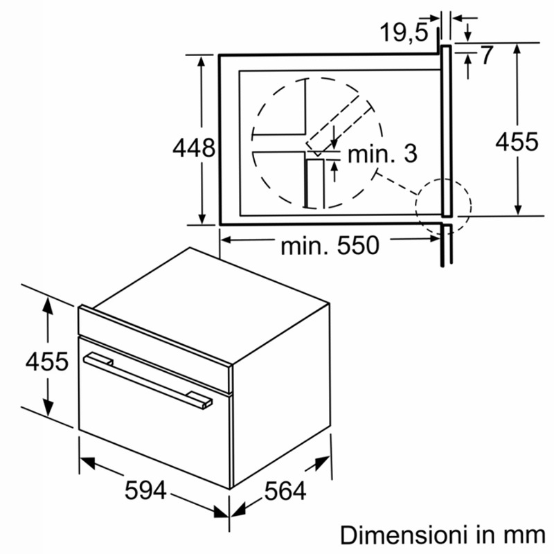 Microonde N 50 con Funzione Vapore
