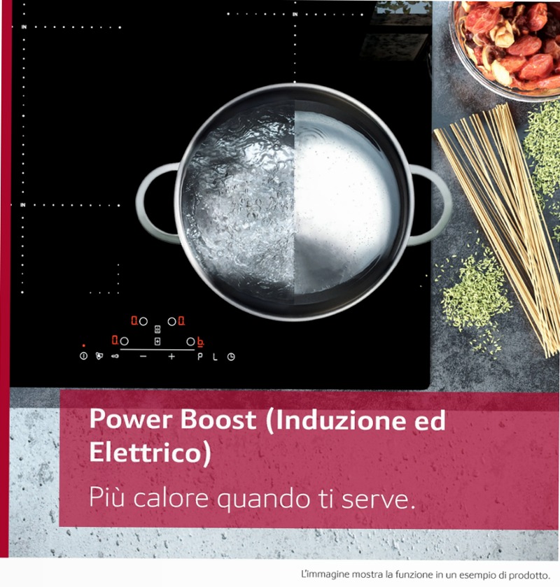 N 70 Piano a induzione con cappa integrata 80 cm Nero opaco, Flex Design