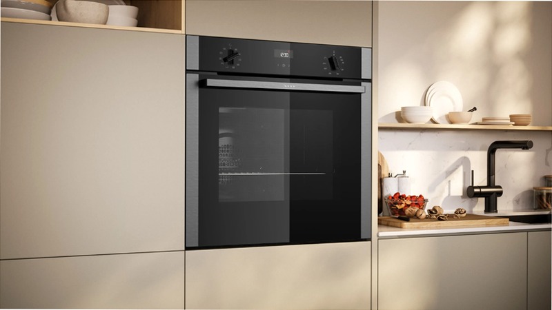 Forno da incasso N50 60x60 cm Acciaio inox A Bianco