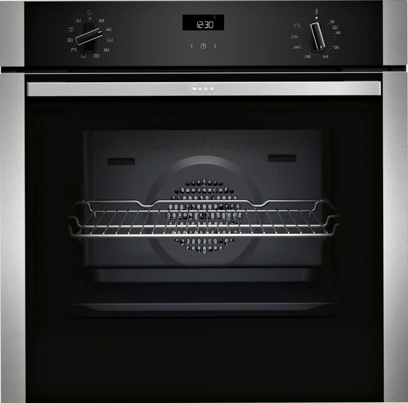 Forno da incasso N50 60x60 cm Acciaio inox A Bianco