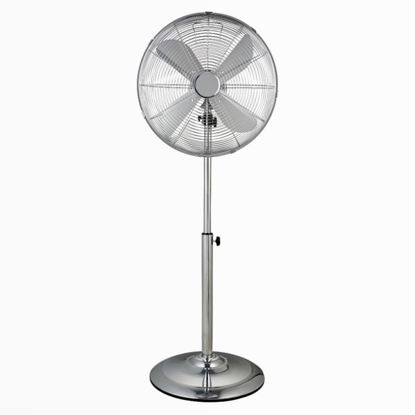 VP40CX Ventilatore Piantana 40 cm Cromato Inox 4 Pale alluminio