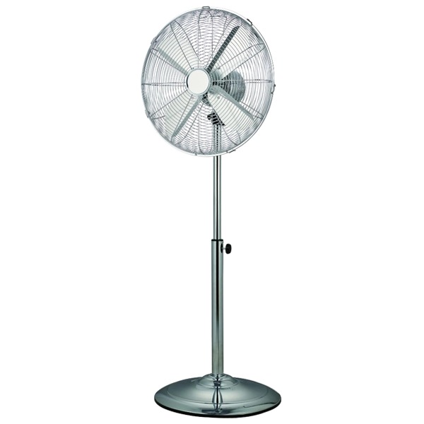 VP40CX Ventilatore Piantana 40 cm Cromato Inox 4 Pale alluminio