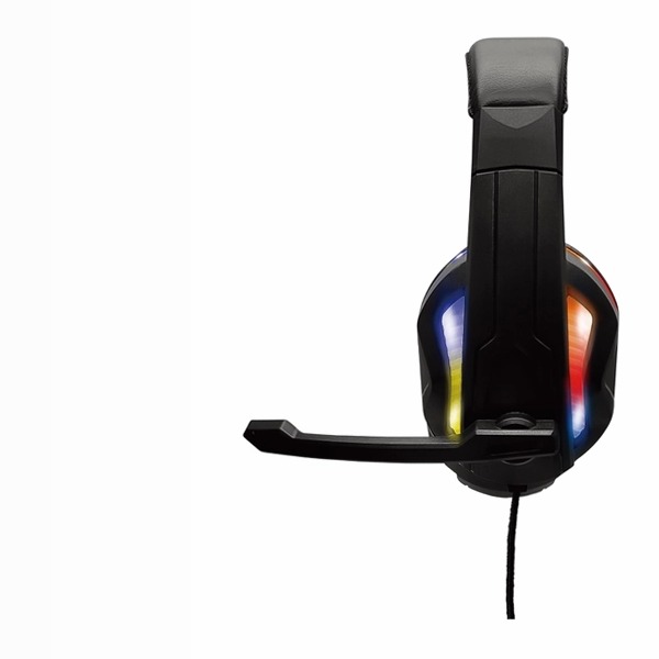 BTH14G Cuffia gaming ad archetto con cavo e con microfono, gioco luci led e design moderno
