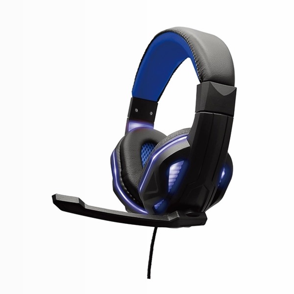 BTH14G Cuffia gaming ad archetto con cavo e con microfono, gioco luci led e design moderno