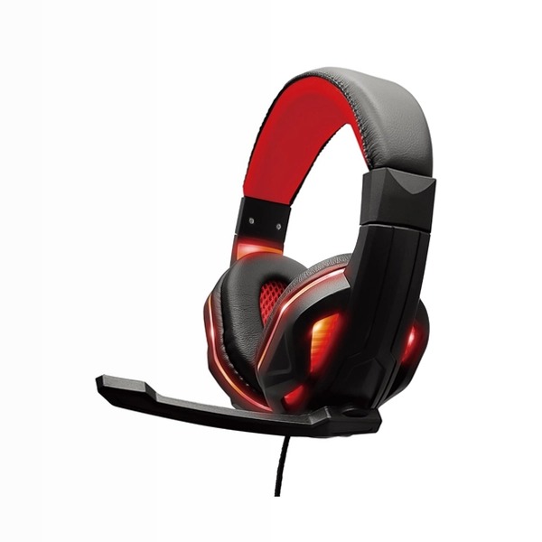 BTH14G Cuffia gaming ad archetto con cavo e con microfono, gioco luci led e design moderno