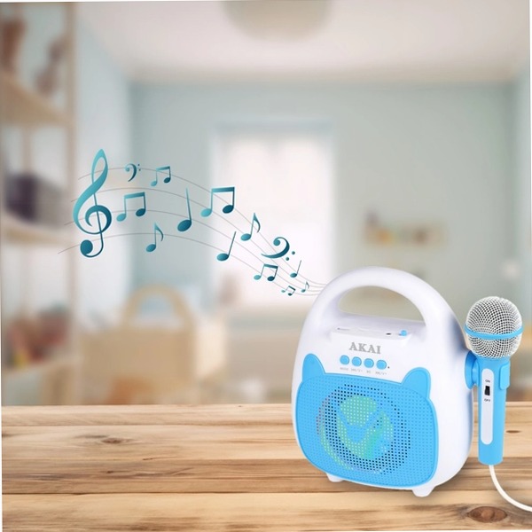 AKBT23 Mini KARAOKE - Microfono e Connessione Bluetooth 5w
