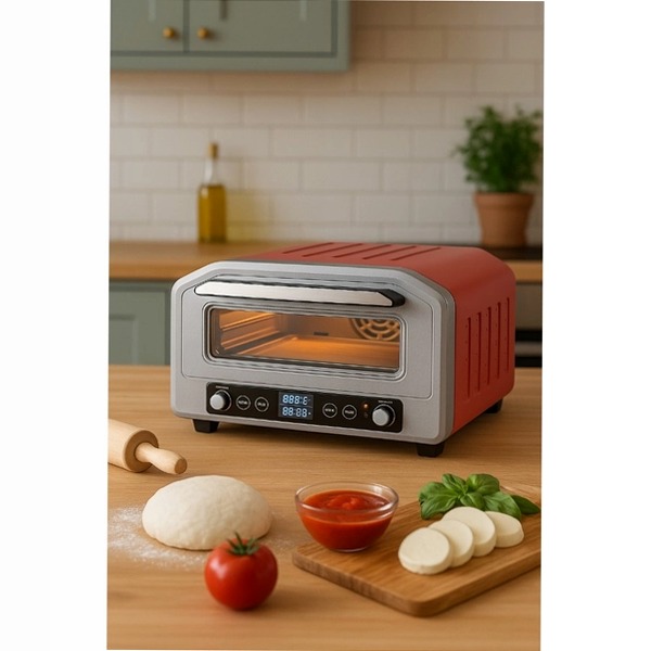 Forno Pizza Air-Fryer K-1717 - Multifunzione Rosso 400°C