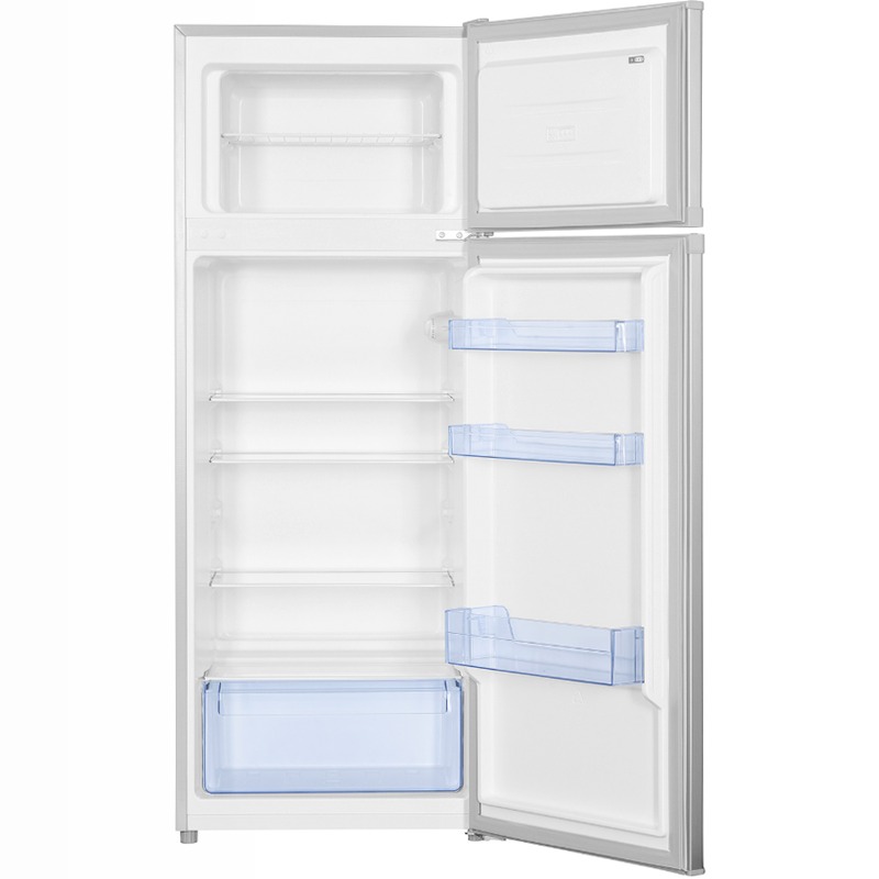 Frigorifero Doppia Porta Inverter Total Inox Acciaio E 206lt