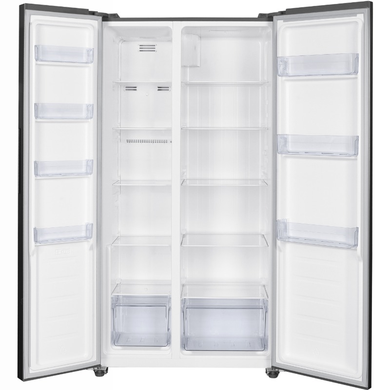 Frigorifero Side by Side | Classe F | Total No Frost | Total Inox | Kitchen Slim 60 cm | Display Touch Acciaio 442lt