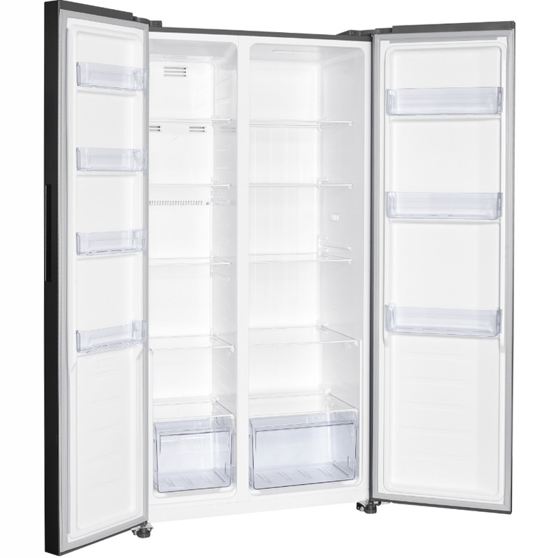 Frigorifero Side by Side | Classe F | Total No Frost | Total Inox | Kitchen Slim 60 cm | Display Touch Acciaio 442lt