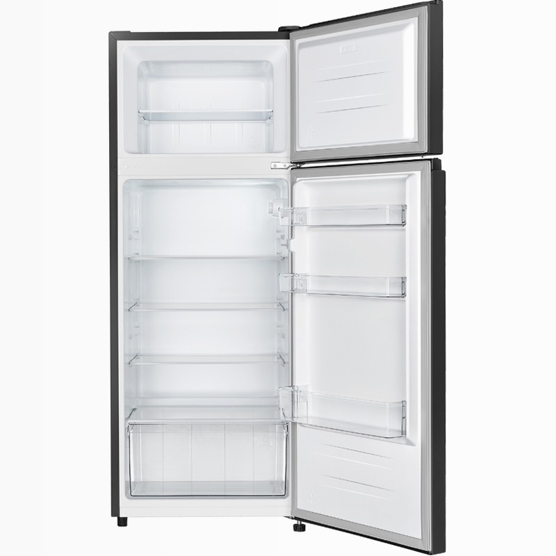 Frigorifero Doppia Porta Kitchen Slim Nero E 206lt