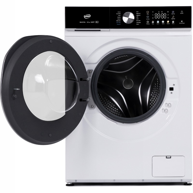 Lavatrice 9 Kg | Classe A -30% | 1400 Giri | Inverter BLDC | Display Touch a Colori | Vapore | My Cycle 1400rpm 9kg