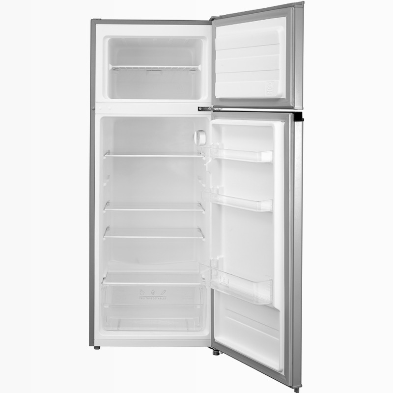 Frigorifero Doppia Porta | Classe E Argento 204lt