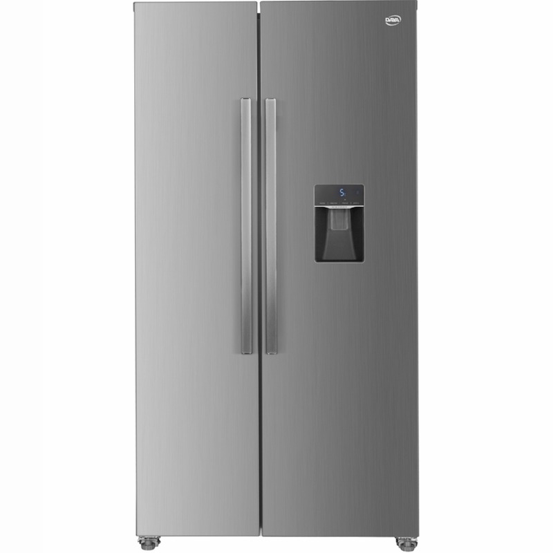 Frigorifero Side by Side | Classe F | Total No Frost | Total Inox | Water Dispenser | Display Touch | Capiente Acciaio 529lt