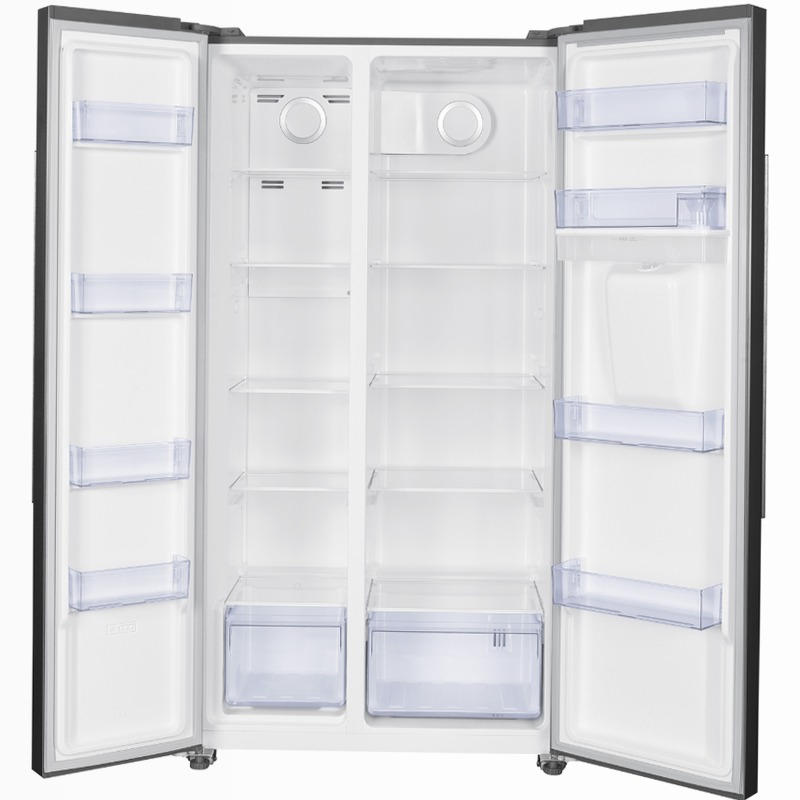 Frigorifero Side by Side | Classe F | Total No Frost | Total Inox | Water Dispenser | Display Touch | Capiente Acciaio 529lt